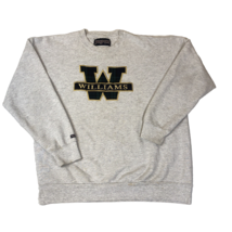 Vintage Williams College Gray Crewneck Applique Sweatshirt Jansport Size XL - $726.01 MXN