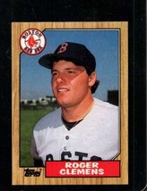 1987 Topps #340 Roger Clemens Exmt Red Sox - £1.90 GBP