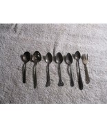 7 Antique Childs spoons fork lot - $19.79