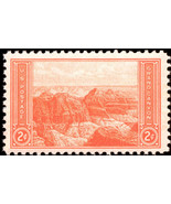 1934 2c Grand Canyon, Arizona Scott 741 Mint F/VF NH - $2.01 CAD