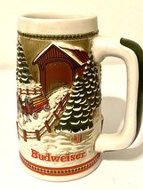 Vintage 1984 Budweiser Beer Stein Limited Edition Clydesdales Handcrafted - £19.18 GBP