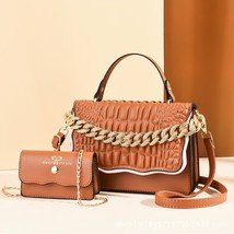   Fashion Small Square Bag Mother Bag Shoulder Slung Mini Chain Portable Small B - £31.36 GBP