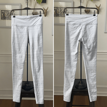 Athleta Jacquard Chaturanga Leggings Textured 455973 Grey $80 S - $36.00