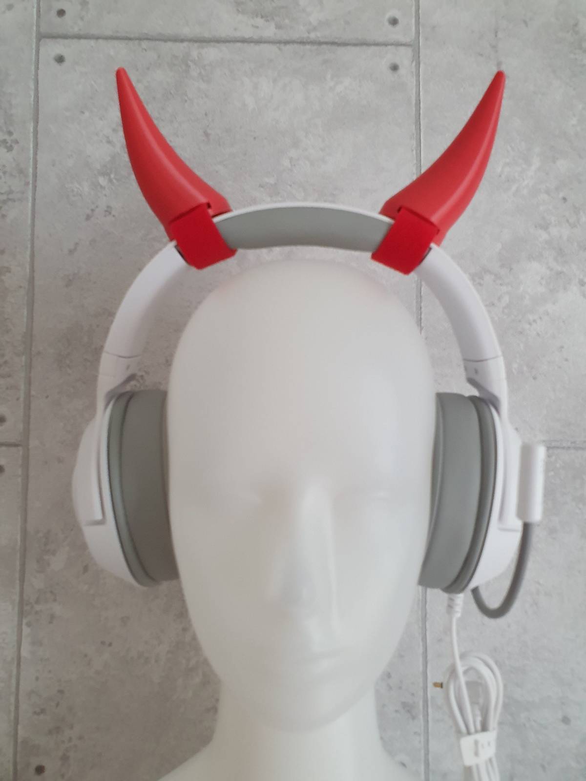 Devils / Demon horns for Headphones / Headset for streaming anime cosplay
