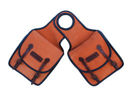 Horse Western Trail Riding Saddle Suede Leather Horn Bag Orange 102AA39OR - $44.99