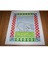 Zoo Safari Elephant Matted Framed Print by Tania Schuppert Nursery Pictu... - £25.50 GBP