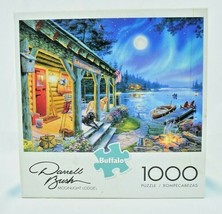 Buffalo Games Darrell Bush Moonlight Lodge  1000 Piece Jigsaw Puzzle (New) - £17.36 GBP