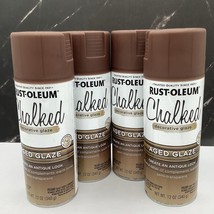 Rust-Oleum Chalked AGED GLAZE Antique Look Spray Paint, (4 Pack) - $48.50