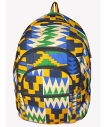 Kente Print African Backpack Book Bag Rucksack Handmade Backpack Fabric ... - $754.30 MXN