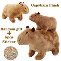 Simulation Capybara Plush Toys Capybara Plushie Dolls Soft Stuffed Animals Kawai - £2.48 GBP+
