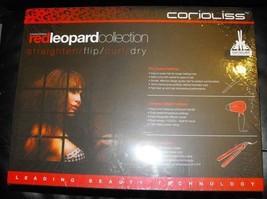 Corioliss Red Leopard Set Flat . Curler.Dryer. 120 v - 220 v   Sale!! - £109.06 GBP