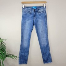 M.i.H | Paris Mid Rise Cropped Slim Raw Hem Jeans, size 24 - £41.76 GBP