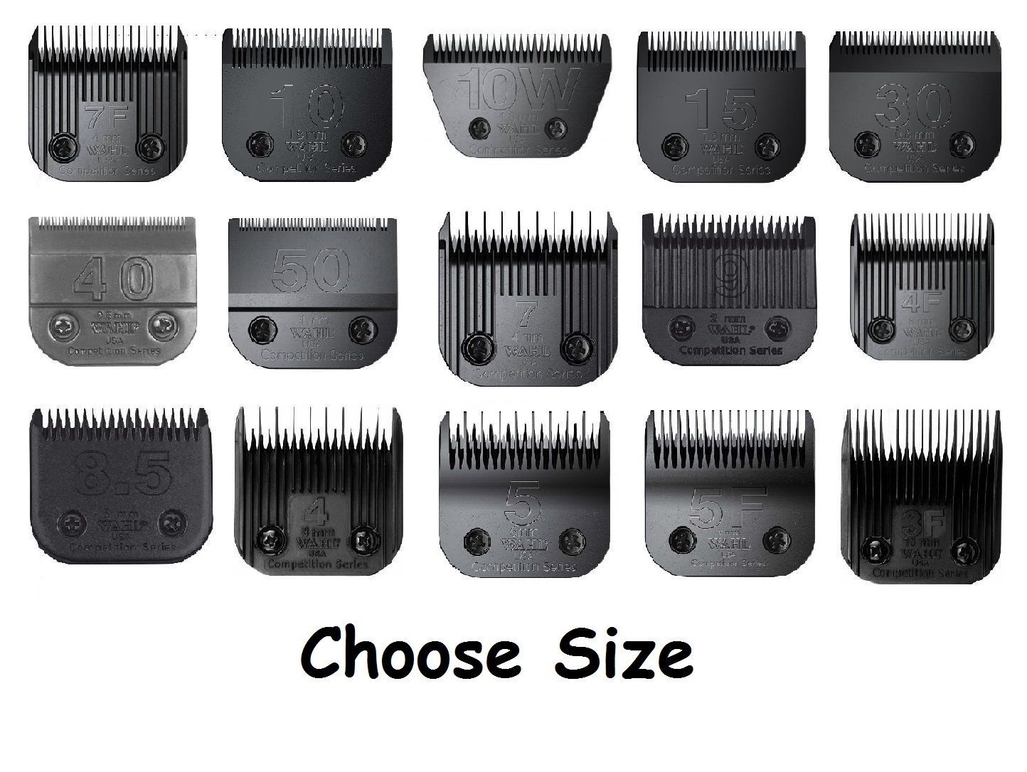 High Quality Steel Wahl Ultimate Competition Series Clipper Blades - Cho... - $42.46+