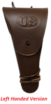 Leather US WW2 Style M1911 .45 Colt Utility Holster - Left Handed - Dark Brown - £27.86 GBP