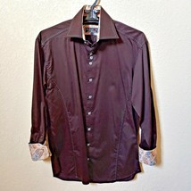 Deluxe Collection | Men&#39;s Black long sleeve Button down Casual Shirt | Sz. 3 - £75.93 GBP