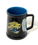 Jacksonville Jaguars NFL 1999 Embossed 3D Logo Ceramic Mug Stein Black &amp;... - $526.47 MXN
