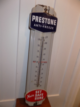 Vintage Prestone Anti-Freeze Your Set Safe Sure Porcelain Thermometer - $11,072.13 MXN