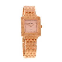 NEW Lucien Piccard LP-26927RO Womens Nova Rose Gold Square Watch sapphire crysta - $84.10