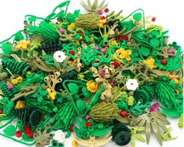 100pcs. Flowers &amp; Foliage for Brick Toy Accessories-Bushes, Trees, Flowe... - £7.85 GBP