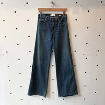 24 - Nili Lotan $425 ENA Wide Leg Jeans w/ Buttons Up The Sides 0321HK - £110.08 GBP