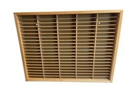 Napa Valley Box Company 100 Cassette Tape Wood Storage Holder Wall Mount - £58.92 GBP