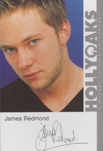 James Redmond Hollyoaks Vintage Official Rare Cast Card Photo - £6.24 GBP