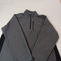 Starter RM34403 Men's Gray 1/4 Zip Long Sleeve Pullover Sweatshirt Size XL image 13