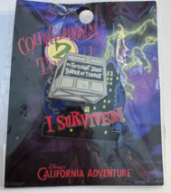 Disney California Adventure Tower of Terror. &quot;I Survived&quot; 2004 LE2000 Pin - $54.44