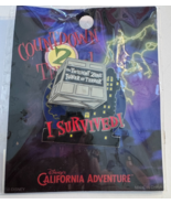 Disney California Adventure Tower of Terror. &quot;I Survived&quot; 2004 LE2000 Pin - $73.94 CAD