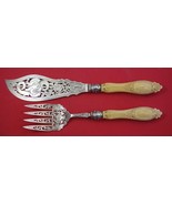 English Victorian Sterling Silver Fish Serving Set Sheffield 1861 Server... - $18,986.14 MXN
