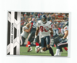 Andre Johnson (Houston Texans) 2010 Panini Threads Football Card #55 - £3.95 GBP