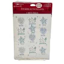 VINTAGE HALLMARK CHRISTMAS HOLIDAYS LOVE JOY PEACE STICKERS NEW SEALED - $9.50