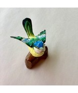 Crown Staffordshire England Bone China Blue and Yellow Bird Figurine - $293.41 MXN