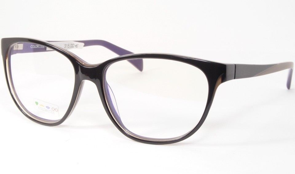 COLORCODE Technicolor 0713 Dark Brown /Purple UNIQUE RARE EYEGLASSES 54-... - $177.72