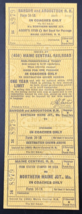 Vintage Maine Central Railroad MEC Coaches Ticket Unused Northern Maine ... - £9.54 GBP