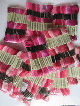 Lot of 154 Skein Embroidery Floss 100% Cotton 5 DMC 3 DMC Shades of Pink - £29.01 GBP