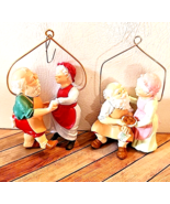 Hallmark Ornaments 1987 1988 Shall We Dance Mr &amp; Mrs Claus Home Cooking ... - £34.27 GBP