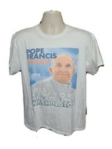 2015 Pope Francis MMXV New York Philadelphia Washington Adult M White TShirt - $19.80