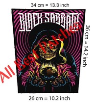 Black Sabbath Earth Big backpatch Led Zepellin,Pink Floyd,Motley crue,Poison, - £19.98 GBP