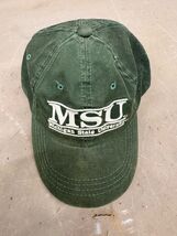 Vintage Michigan State College MSU Trucker Hat Snapback Baseball Cap Spa... - $14.26
