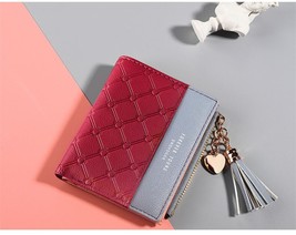 MIRROR NY Fashion debossed women short wallet lady PU leather purse female handb - £50.79 GBP