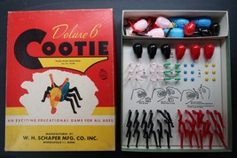 Vtg 1949 Game Deluxe Cootie #306 Build A Bug Original Box COMPLETE - $566.62 MXN