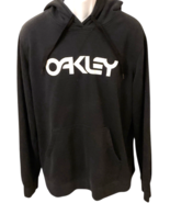 Oakley Men&#39;s Black Pullover Hoodie White Logo Spellout Regular Fit Size XL - €17,19 EUR