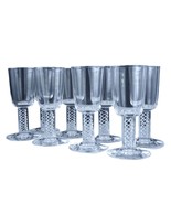 Steuben Air Twist Cordial Crystal Stems Set of 8 - $623.70