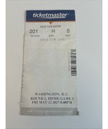 2017 BOSTON CELTICS at WASHINGTON WIZARDS Playoff ticket game 6 Wall Gam... - $8.00
