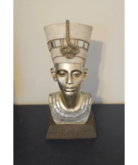 Egyptian Nefertiti Pharoah Resin Bust Statue Figurine Egypt - £35.30 GBP