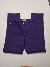 So Slimming By Chicos Womens Jeans Size 1.5 US Size 8/10 Small Purple - £11.86 GBP