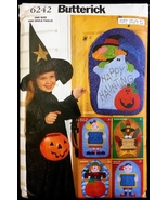 Uncut Soft Stuff Fall Door Hanging Decorations Halloween Butterick 6242 ... - £5.52 GBP