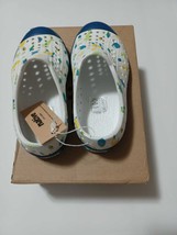 Native Shoes, Jefferson Print, Shell White, Omural Blue, Size C10, Toddlers - £39.61 GBP