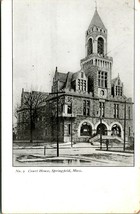 Court House Building Springfield Massachusetts MA UNP UDB Postcard 1900s - £4.94 GBP